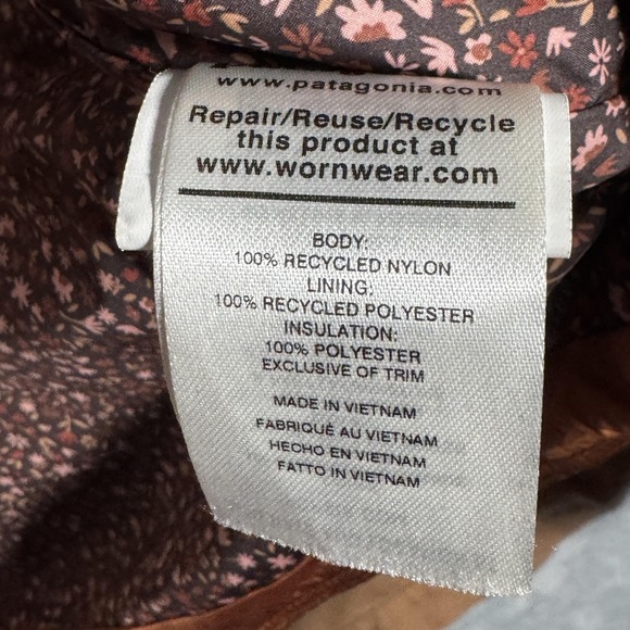 Patagonia Jacket Womens XL Brown Canvas Prairie Dawn 3-in-1 Barn Coat - Picture 9 of 16